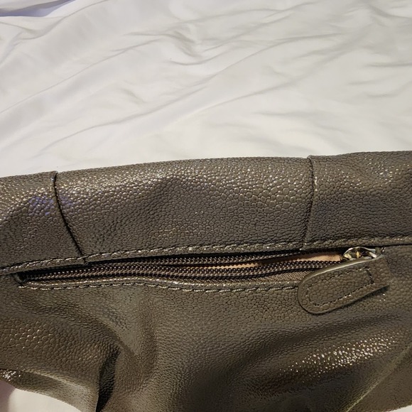 Vintage Jennifer Lopez Pebbled Grey Wristlet - Picture 8 of 9